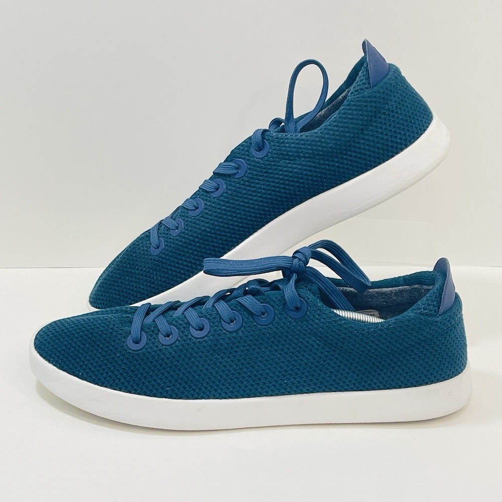 Allbirds Size‎ 13 Mens TP Tree Pipers Geen & Blue Low Lace Comfort Logo Sneakers